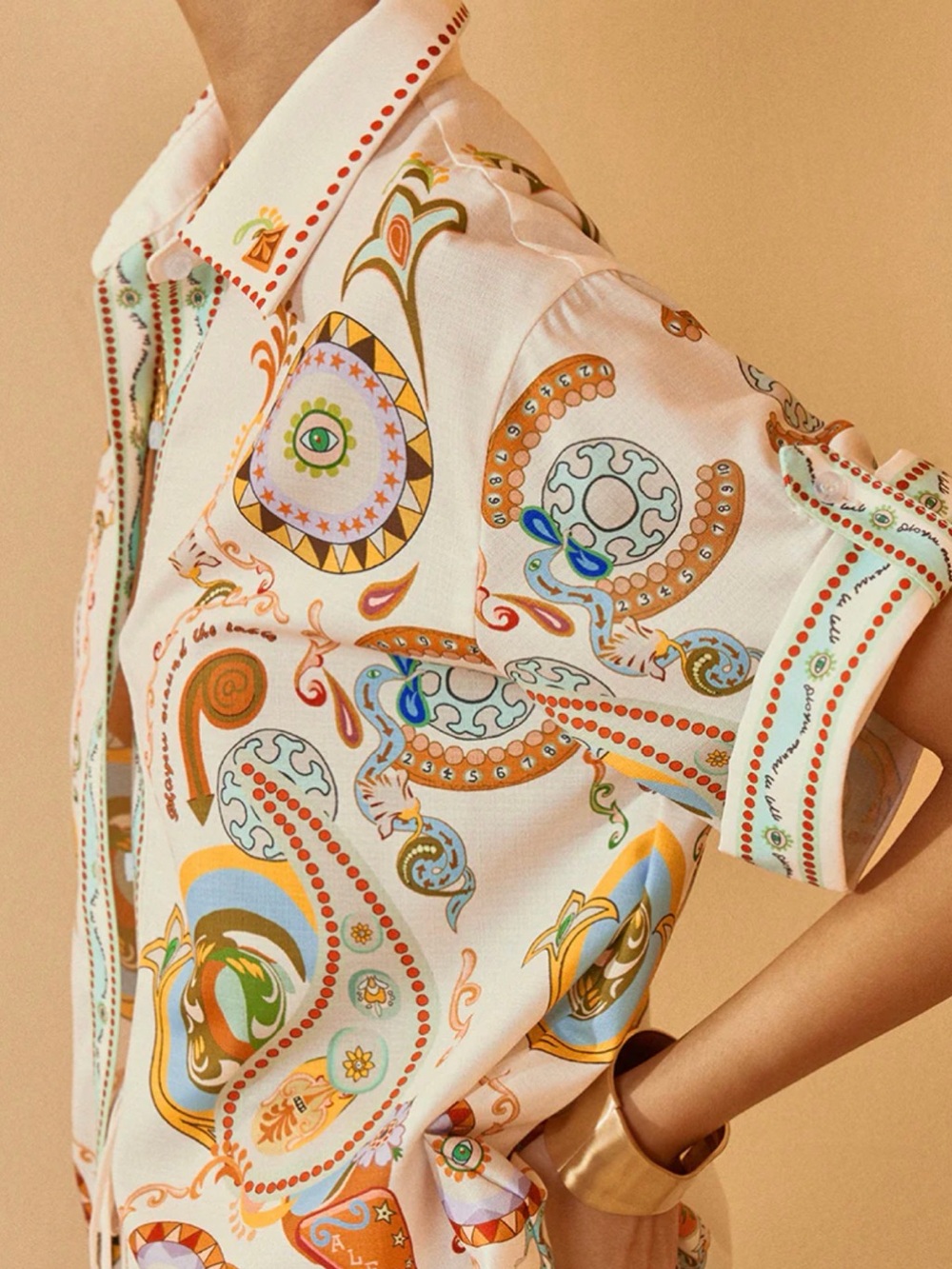 COMMENSE!! Polo Print Half Sleeve Shorts Set - Picture 6 of 12